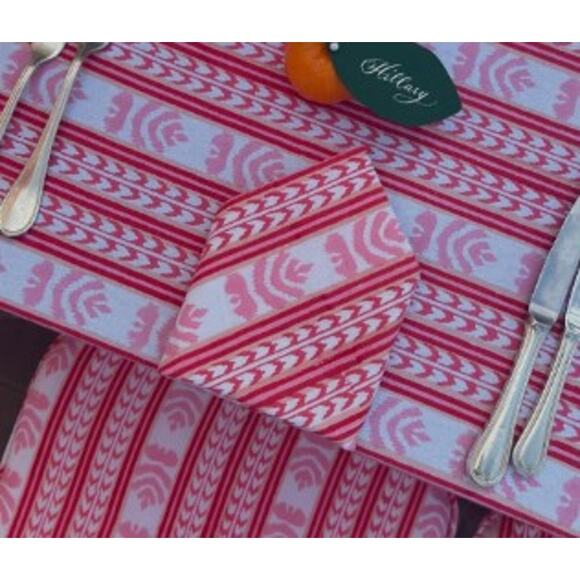 NWOT Julia Amory Melon Frutti Cloth Dinner Napkins (6) - Picture 1 of 5